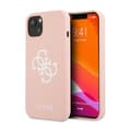 Miniatyrbillede 1 af 8: Guess Silicone 4G Big Logo - iPhone 13 mini cover (pink)