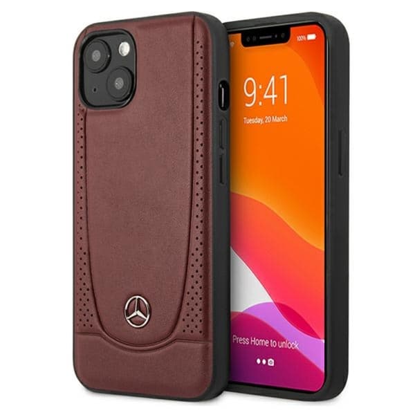 Mercedes Leather Urban Line - iPhone 13 minikotelo (punainen)