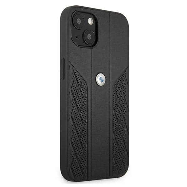 BMW Leather Curve Perforate HC - iPhone 13 mini cover (sort)