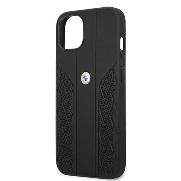 BMW Leather Curve Perforate HC - iPhone 13 mini cover (sort)