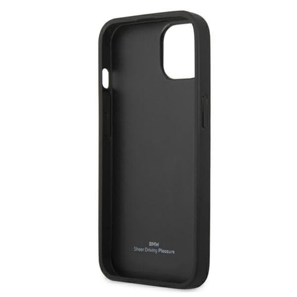 BMW Leather Curve Perforate HC - iPhone 13 mini cover (sort)