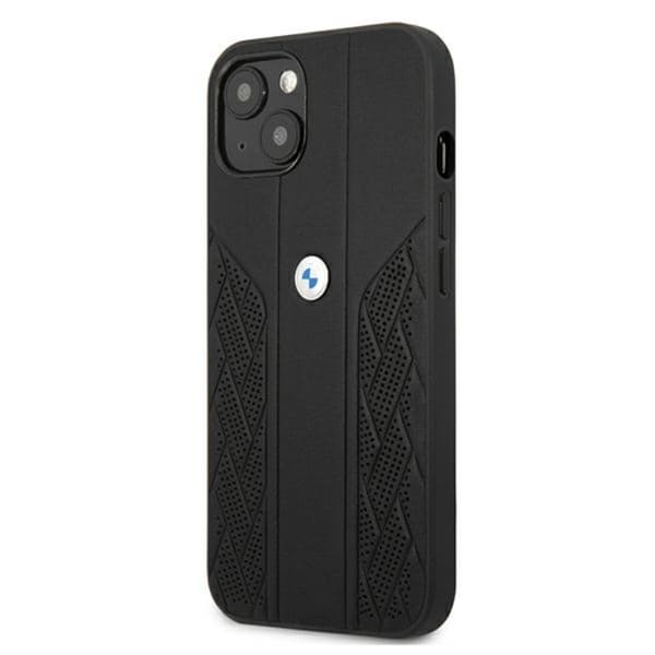 BMW Leather Curve Perforate HC - iPhone 13 mini cover (sort)