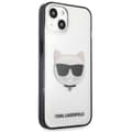 Miniatyrbillede 4 af 8: Karl Lagerfeld Choupette Head - iPhone 13 mini cover (gennemsigtig / sort ramme)