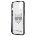 Miniatyrbillede 7 af 8: Karl Lagerfeld Choupette Head - iPhone 13 mini cover (gennemsigtig / sort ramme)