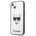 Miniatyrbillede 2 af 8: Karl Lagerfeld Choupette Head - iPhone 13 mini cover (gennemsigtig / sort ramme)
