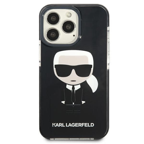 Karl Lagerfeld Fullbody Ikonik - iPhone 13 Pro sort etui)