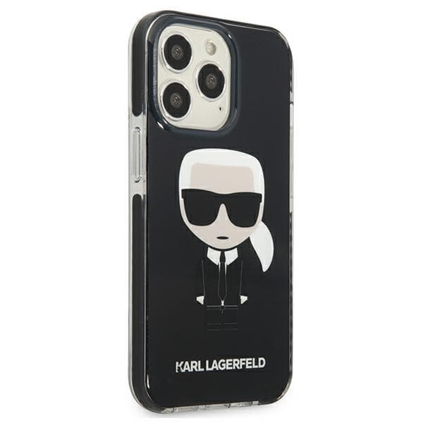 Karl Lagerfeld Fullbody Ikonik - iPhone 13 Pro sort etui)