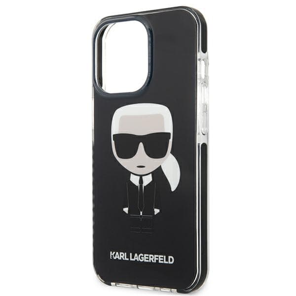 Karl Lagerfeld Fullbody Ikonik - iPhone 13 Pro sort etui)