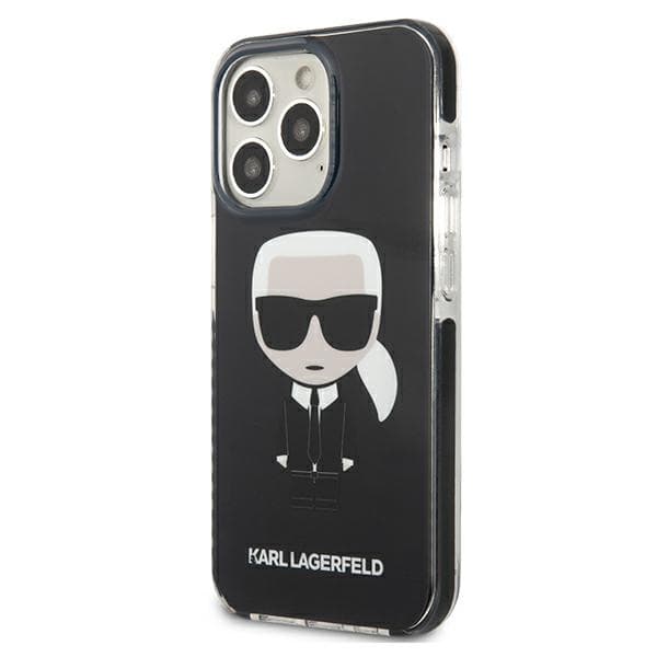 Karl Lagerfeld Fullbody Ikonik - iPhone 13 Pro sort etui)