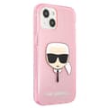 Miniatyrbillede 4 af 8: Karl Lagerfeld Karl's Head Glitter - iPhone 13 Mini-etui (Pink)