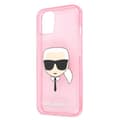 Miniatyrbillede 6 af 8: Karl Lagerfeld Karl's Head Glitter - iPhone 13 Mini-etui (Pink)
