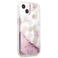 Miniatyrbillede 4 af 8: Guess Peony Liquid Glitter - iPhone 13 mini cover (pink)