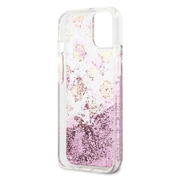 Guess Peony Liquid Glitter - iPhone 13 mini cover (pink)