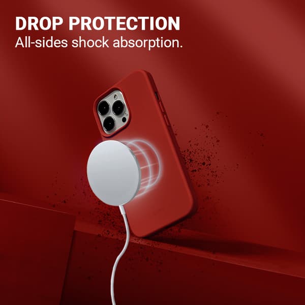 Crong Color Cover Magnetic - iPhone 13 Pro Max MagSafe Cover (rød)
