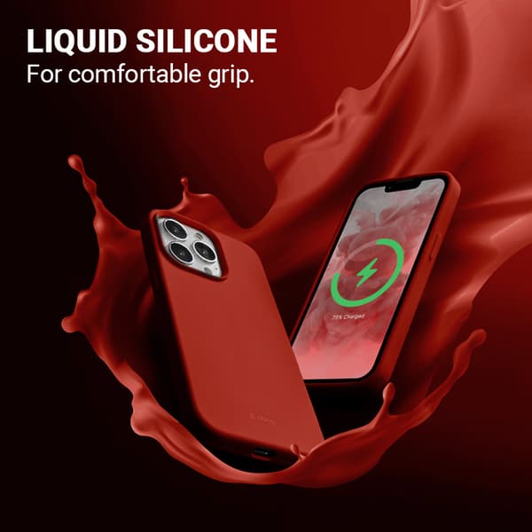 Crong Color Cover Magnetic - iPhone 13 Pro Max MagSafe Cover (rød)