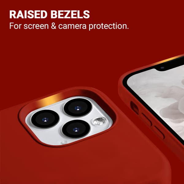 Crong Color Cover Magnetic - iPhone 13 Pro Max MagSafe Cover (rød)