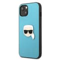 Miniatyrbillede 2 af 8: Karl Lagerfeld PU Læder Karl's Head Metal - iPhone 13 mini cover (blå)