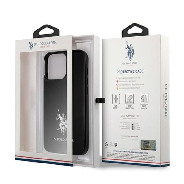 US Polo Assn Horses-logo - iPhone 13 Pro Max-cover (sort)