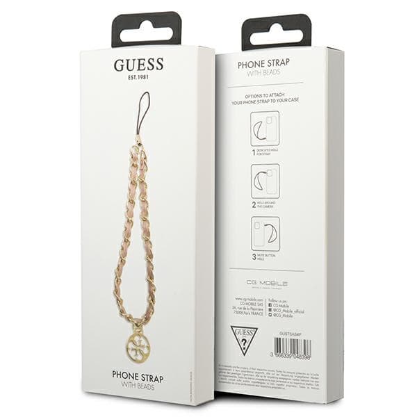 Guess Phone Strap Chain Metal 4G Charms - Puhelinhihna