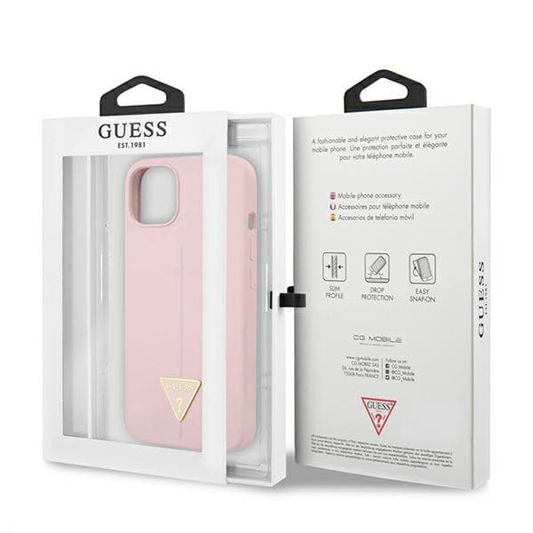 Guess Silikone Triangle Logo - iPhone 13 mini cover (lilla)