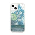 Miniatyrbild 3 av 8: Guess Liquid Glitter Flower – iPhone 13-fodral (blå/grön)