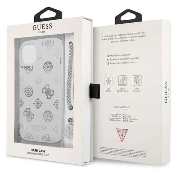 Guess Peony Chain Handle - iPhone 13 minikotelo (hopea)