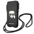 Miniatyrbild 1 av 2: Karl Lagerfeld Saffiano Ikonik Karl`s Head Pouch - S/M telefonväska