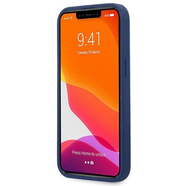 US Polo Assn silikonelogo - iPhone 13 Pro Max etui (marineblå)
