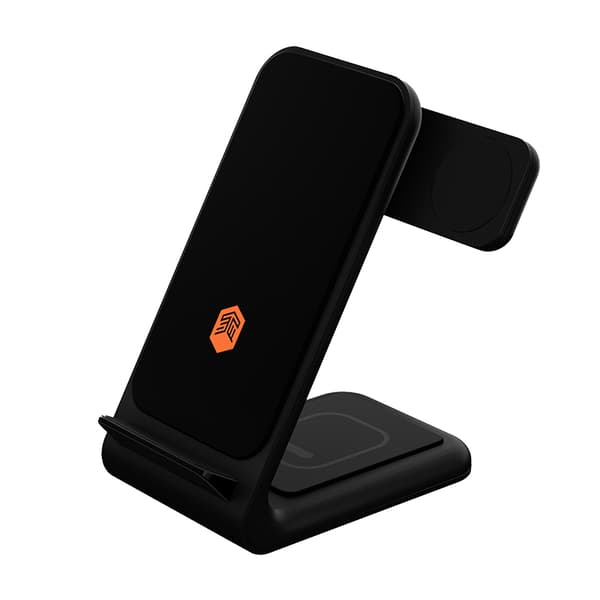 STM ChargeTree Swing – 3-i-1 trådlös laddare för iPhone, AirPods och Apple Watch (svart)