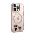 Miniatyrbillede 4 af 8: Karl Lagerfeld Karl & Choupette Aluminium MagSafe - iPhone 14 Pro etui (Pink)