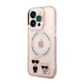 Miniatyrbillede 2 af 8: Karl Lagerfeld Karl & Choupette Aluminium MagSafe - iPhone 14 Pro etui (Pink)