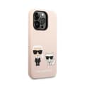 Miniatyrbillede 4 af 8: Karl Lagerfeld flydende silikone Karl & Choupette MagSafe - iPhone 14 Pro etui (Pink)