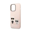 Miniatyrbillede 6 af 8: Karl Lagerfeld flydende silikone Karl & Choupette MagSafe - iPhone 14 Pro etui (Pink)
