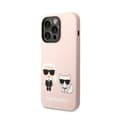 Miniatyrbillede 2 af 8: Karl Lagerfeld flydende silikone Karl & Choupette MagSafe - iPhone 14 Pro etui (Pink)