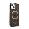 Miniatyrbild 4 av 8: Guess Gold Outline Translucent MagSafe - iPhone 13-fodral (svart)