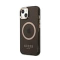 Miniatyrbild 2 av 8: Guess Gold Outline Translucent MagSafe - iPhone 13-fodral (svart)