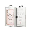 Miniatyrbillede 8 af 8: Guess Gold Outline Translucent MagSafe - iPhone 13 cover (pink)