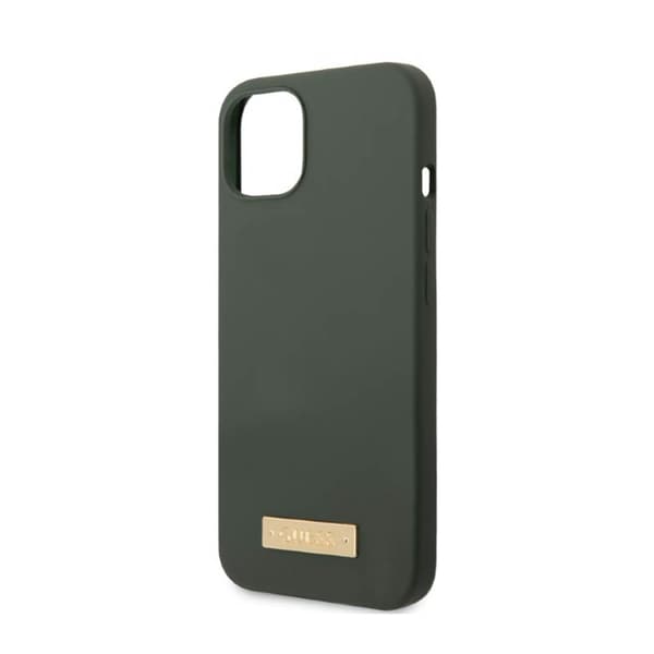 Guess Silikone Logo Plade MagSafe - iPhone 13 etui (grøn)