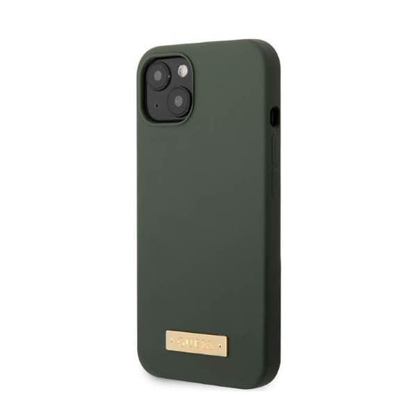 Guess Silikone Logo Plade MagSafe - iPhone 13 etui (grøn)