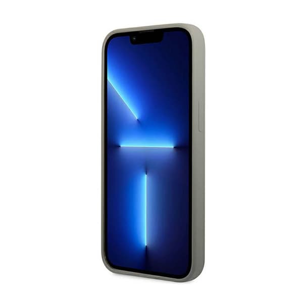 Guess Silikonlogoplatta MagSafe - iPhone 13 Pro Max-fodral (grå)