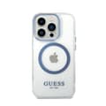 Miniatyrbillede 3 af 8: Guess Metal Outline Magsafe - iPhone 14 Pro-cover (gennemsigtig / blå)