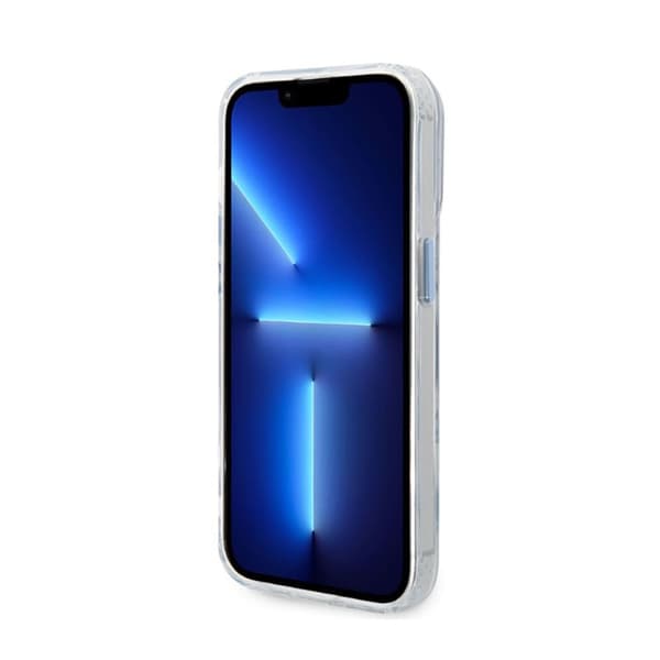 Guess Metal Outline Magsafe - iPhone 14 Pro-cover (gennemsigtig / blå)