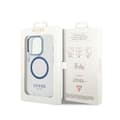 Miniatyrbillede 8 af 8: Guess Metal Outline Magsafe - iPhone 14 Pro-cover (gennemsigtig / blå)