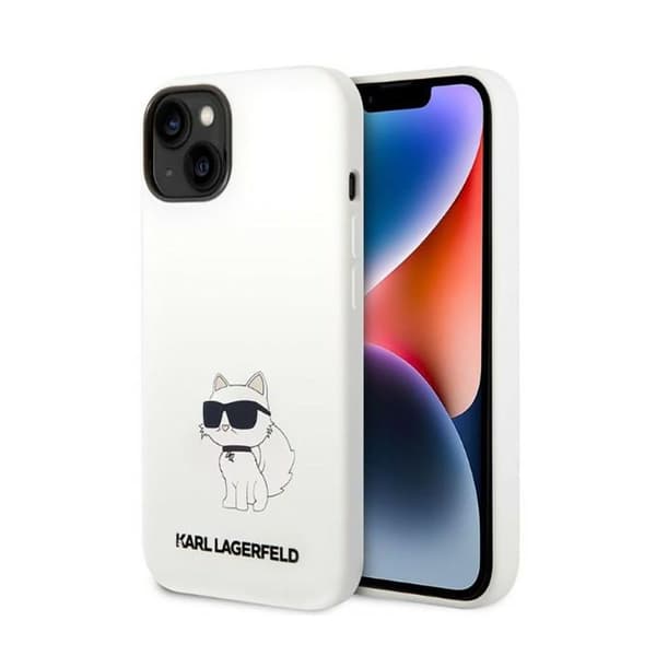 Karl Lagerfeld Silikone NFT Choupette - iPhone 14 Plus etui (hvid)