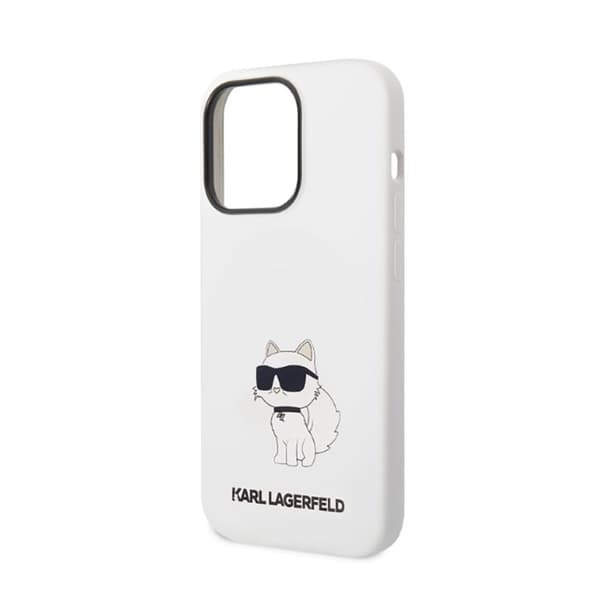 Karl Lagerfeld Silicone NFT Choupette - iPhone 14 Pro Max -kotelo (valkoinen)