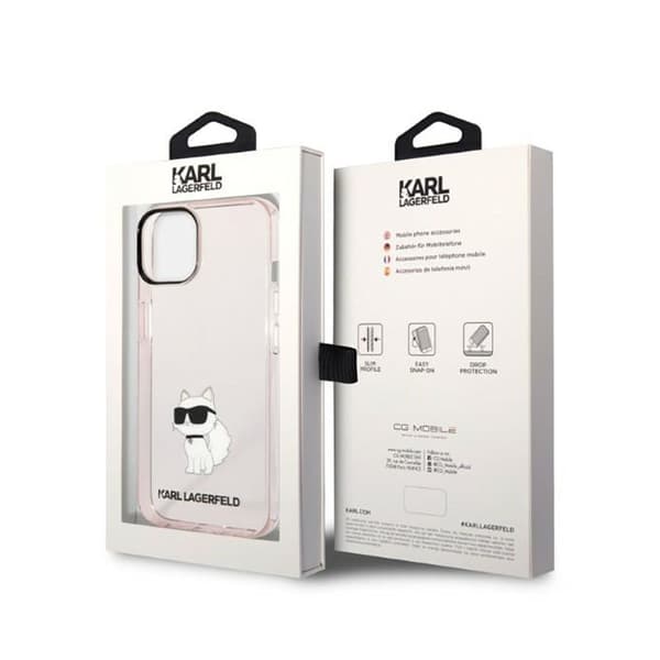 Karl Lagerfeld IML NFT Choupette - iPhone 14 Plus etui (Pink)