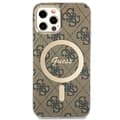 Miniatyrbild 4 av 10: Guess Bundle Pack MagSafe 4G - MagSafe fodral + laddare iPhone 12 / iPhone 12 Pro (brun/guld)