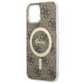 Miniatyrbild 7 av 10: Guess Bundle Pack MagSafe 4G - MagSafe fodral + laddare iPhone 12 / iPhone 12 Pro (brun/guld)