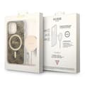 Pikkukuva 2 / 10: Guess Bundle Pack MagSafe 4G - MagSafe iPhone 13 Pro kotelo + laturisarja (ruskea/kulta)