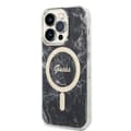 Pikkukuva 3 / 10: Guess Bundle Pack MagSafe IML Marble - MagSafe iPhone 14 Pro kotelo + laturisarja (musta/kulta)